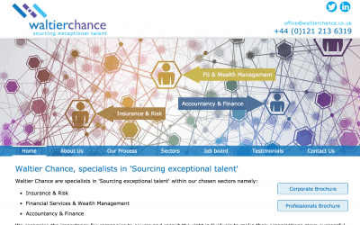 New Website for Waltier Chance Recruitment Consultants